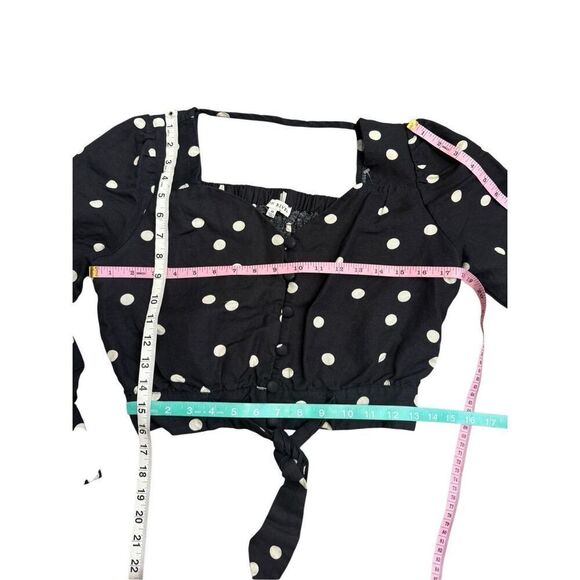 Moon river padme polka dot blouse size Medium - Picture 4 of 8